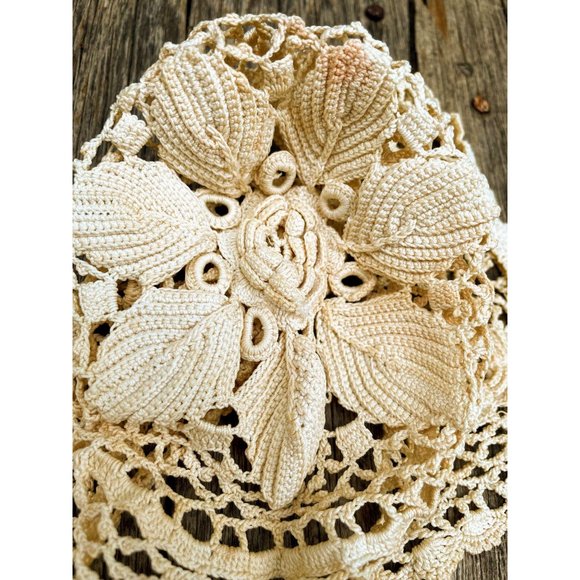 Antique lot crochet baby hat Wool/cotton - Picture 5 of 16